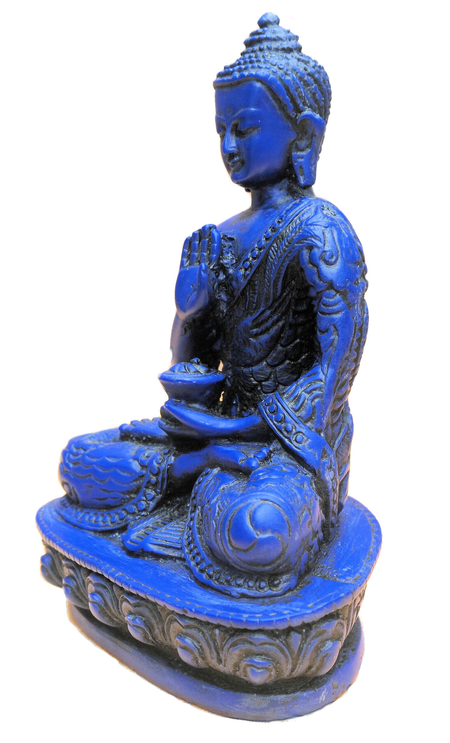 Buddha Statue, Blue buddha statue, blessing buddha statue