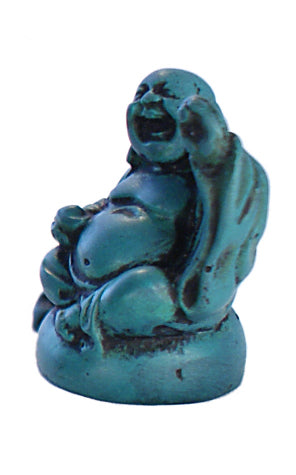 Turquoise small Blessing Laughing Buddha RN-133B