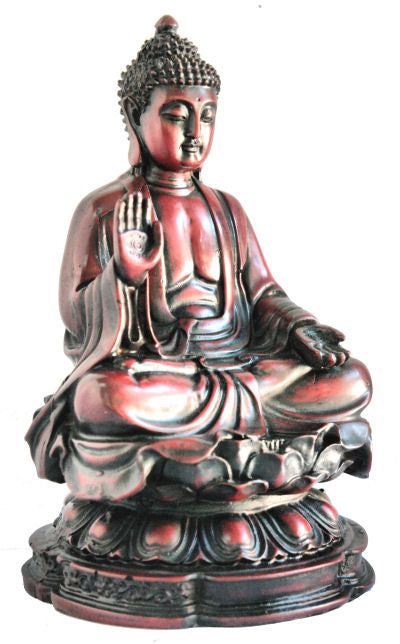 Large Buddha on Lotus wood looking RB-800R