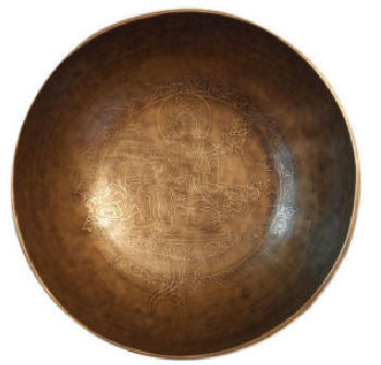 Carved hand hammer bowl set 12" SB-600S
