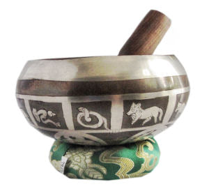 5" Singing carved bowl set SB-050S