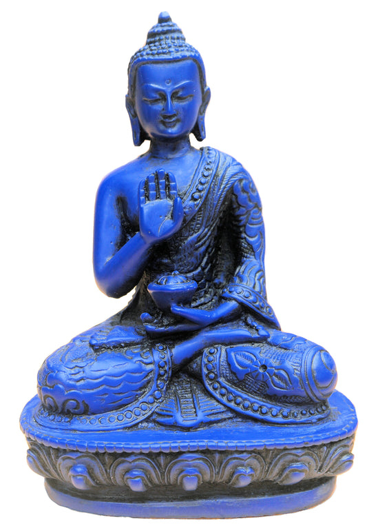 Buddha Statue, Blue buddha statue, blessing buddha statue
