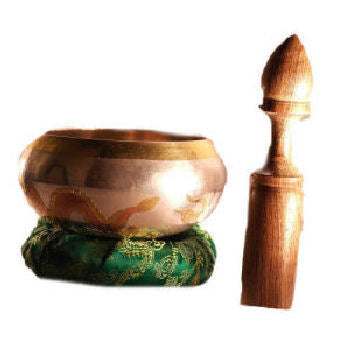 Curve Silver  Singing bowl set 4"           SB-203