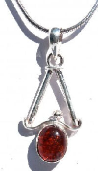Tea Drop  Pendent Amber    SP-2008