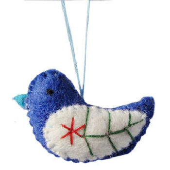 Bird ornament Colorful  Navy       FD038B