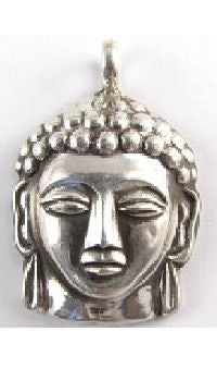 Buddha FAce Silver Pendent      PP-041