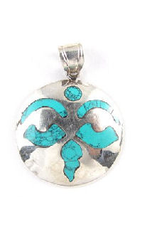 Buddha Face Turqioise Pendent      PP-043