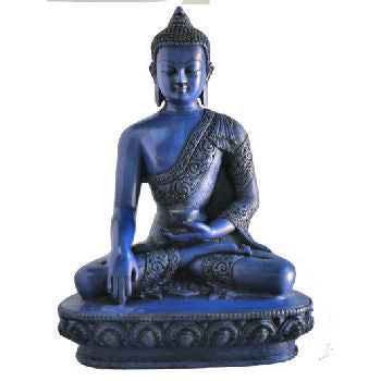 Large Earth Touching Buddha  Blue     RB-845L