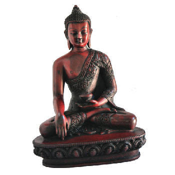 Large Earth Touching Buddha wood looking       RB-845R