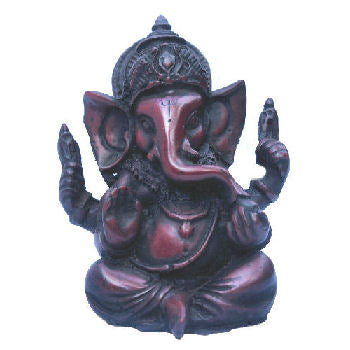 Ganesh with crown wood looking      RG-070A