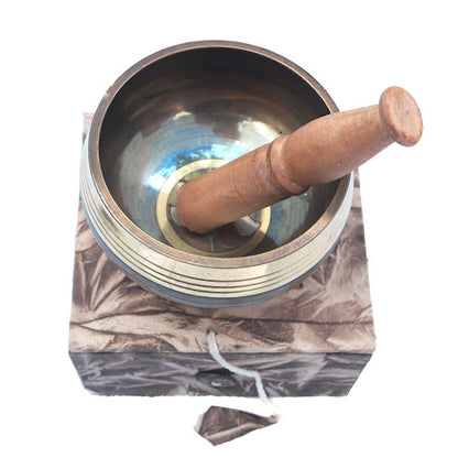 Dragon carved singing bowl with box  SB-102