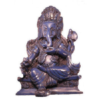 Ganesh Statue   Lapis looking    RG-050B