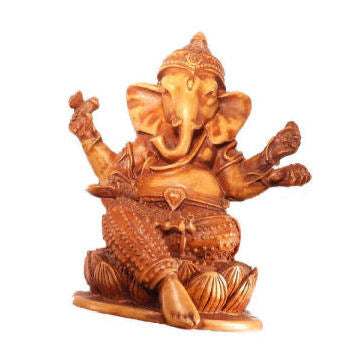 Ganesh Statue wtih four hands stone looking       RG-059S