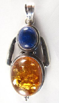PP-016B     Double Stones Pendent