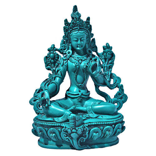 Tara Statue   Turuqoise looking 6" tall         RB-600T
