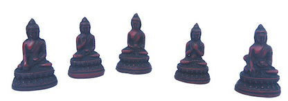 Mini Buddha Statue set of 5                 RB-171R
