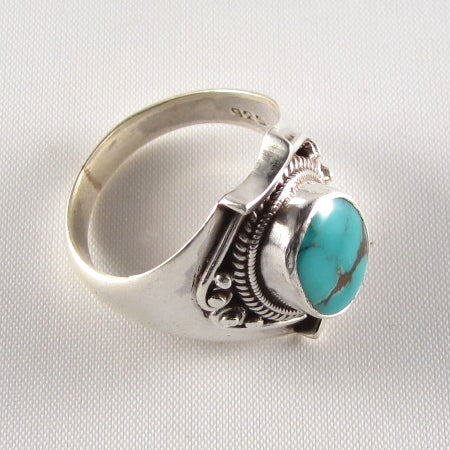 PR-104A     Tibetan Turquoise Ring