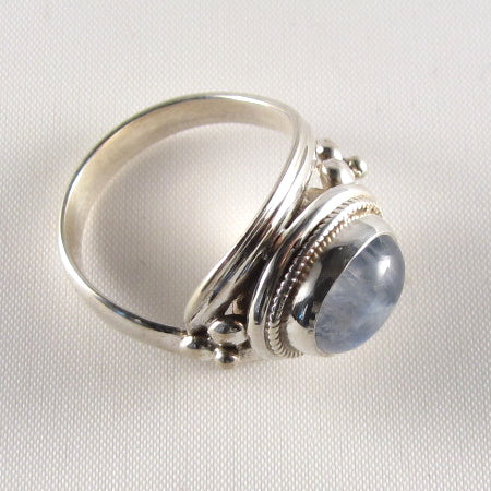 PR-115D     Rainbow Moon stone Ring