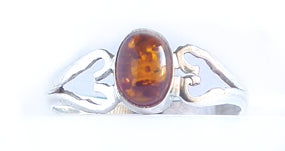 Amber stone Ring                PR-153D