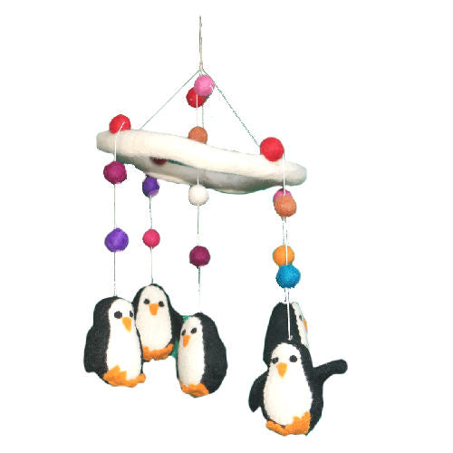 PENQUIN  Mobile FOR CRIB AND NURSERY