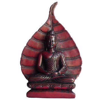 Bodhi leaf Buddha Red    RB-500R