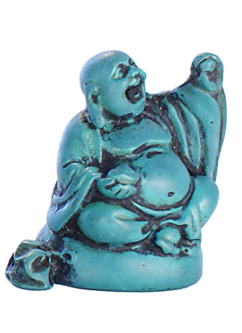 Turquoise small Blessing Laughing Buddha  RN-133B