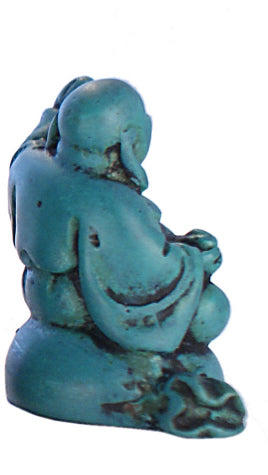Turquoise small Blessing Laughing Buddha  RN-133B