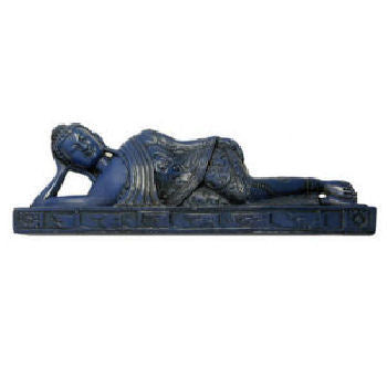 Reclining Buddha -Lying Buddha Blue Lapis looking  RB-164L