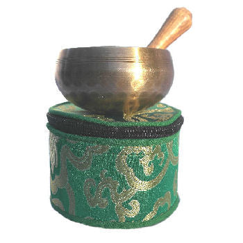 Hammer  singing bowl w-silk pouch-small singing bowl      SB-820