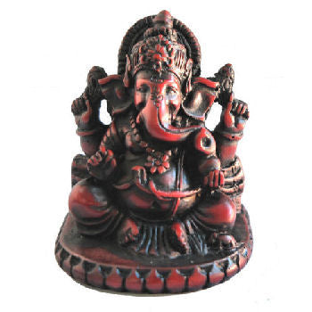Sitting  Ganesha statue wood looking   RG-090R