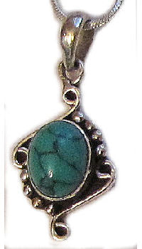 Turquoise Stone Pendent                                SP-215