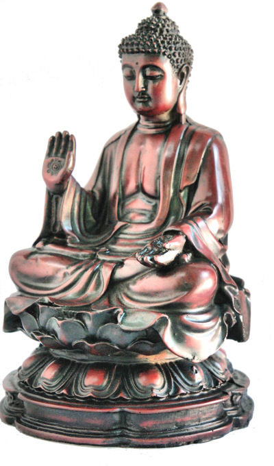 Large Buddha on Lotus wood looking   RB-800R