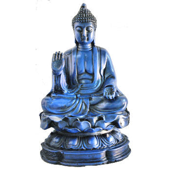 Large Buddha on Lotus Lapis looking    RB-800L