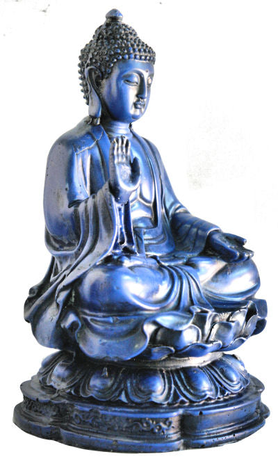 Large Buddha on Lotus Lapis looking    RB-800L