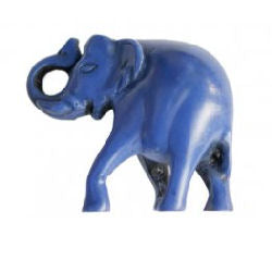 Trunk Up Elephant Blue           RF-156L