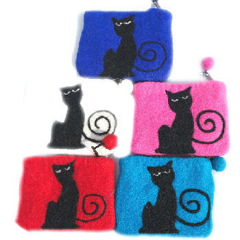 Fun Felt Cat Wallet