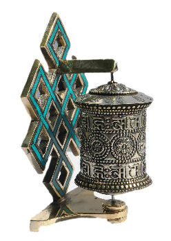 Endless Knot Prayer Wheel  W0550