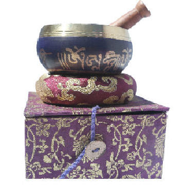 3.5" Purple singing bowl w-Box     SB-039P