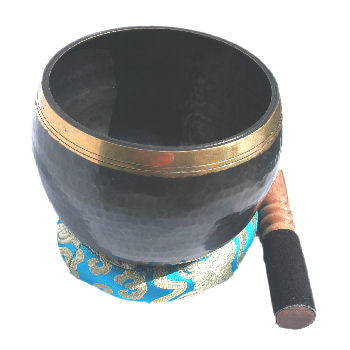 Deep Black Tibetan singing  bowl set   6"        SBT2020