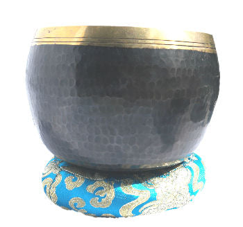 Deep Black Tibetan singing  bowl set   6"        SBT2020